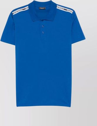Emporio Armani logo cotton polo shirt