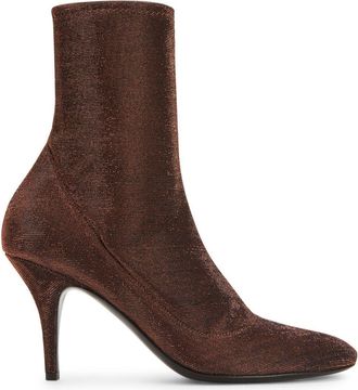 Giuseppe Zanotti 85mm Felicienne ankle boots - women - Fabric/Leather - 35 - Brown