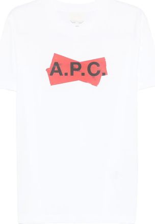 A.P.C. T-shirt con logo - Bianco