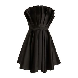 Simona Corsellini Party Dresses, female, Black, Size: S 0003 Abito Lungo