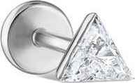 Maria Tash Single Invisible Set Triangle Diamond Earring in White Gold at Nordstrom, Size 4