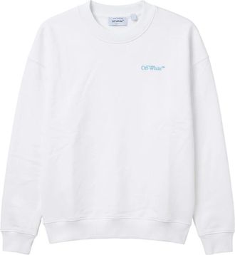 Off-white Katoenen sweater - Heren - Sweatshirts - Wit - M - Katoen - Hoodies & sweatvesten