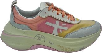 Premiata Pebax Platform Sneakers - Dames - Sneakers - Veelkleurig - 40 EU - Leer - Schoenen