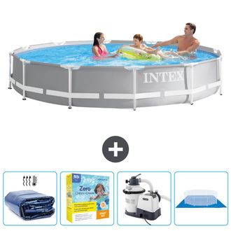 Intex Piscina Prism Frame Redonda - 366x76 Cm - 7-piezas Scb66