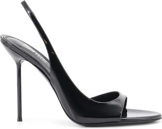 PARIS TEXAS Lidia Slingback Sandal 105 - Dames - Sandalen met hakken - Zwart - 41 EU - Leer - Schoenen