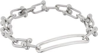 Tiffany & Co. & Co. Silver Hardwear Elongated Link Bracelet (Authentic Pre-Loved)