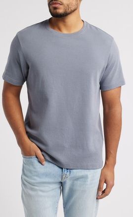 Frame Denim Duo Fold Cotton T-Shirt in Smoky Blue at Nordstrom, Size X-Large