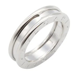 Bulgari Silver White Gold (18K) Band Ring (Pre-Owned)