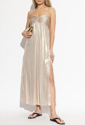 Zadig&Voltaire Rippie Satin Dress, Womens, Gold