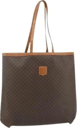 Celine Pre-owned Tote Bags, female, Brown, Size: ONE SIZE Pre-owned Vintage Macadam Tote Bag