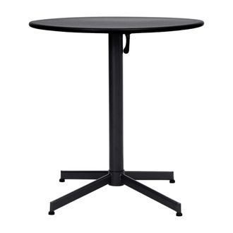 House Doctor Mesa de comedor redonda de 3 plazas de metal negro