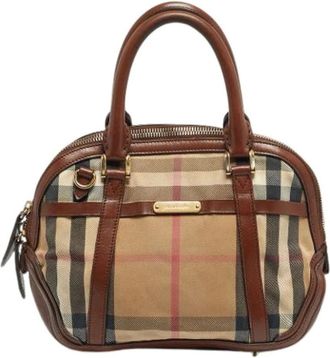 Burberry Pre-owned Handbags, female, Brown, Size: ONE SIZE Pre-owned Vintage Handbag