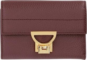 Coccinelle Portafoglio Pieghevole in Pelle - - Accessories - Donna - Rosso - ONE SIZE