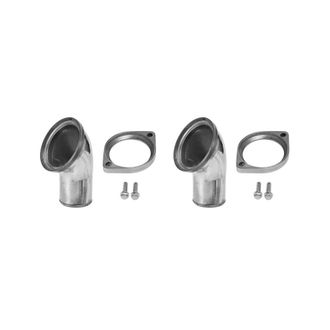 OEM Dos Carcasas De Termostato Rotativas Pulidas De 45&deg; Para Cuello De Agua, Para Motores Chevrolet V8 350 Y 454, Color Plata