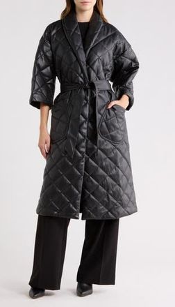 Hutch Mason Diamond Quilted Coat in Black at Nordstrom Rack, Size Xx-Small
