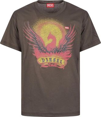 Diesel T-Norm AA1 T-shirt - Heren - T-shirts - Bruin - M - Tops