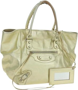 Balenciaga Pre-owned Handbags, female, Yellow, Size: ONE SIZE Pre-owned Vintage Hand Bag