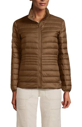 Lands End Wanderweight Ultralight Packable Down Jacket in Light Carob at Nordstrom, Size X-Large