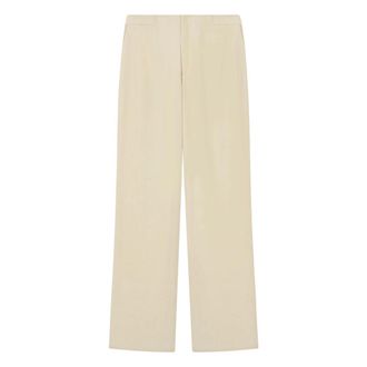 &Aacute;eron Dames, Broeken, Beige, Maat: XS Satijn