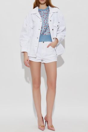 Dolce & Gabbana Loose-fit Denim Jacket, Womens, White