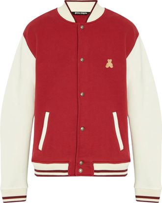 Palm Angels Bomber con motivo Bear - Rosso