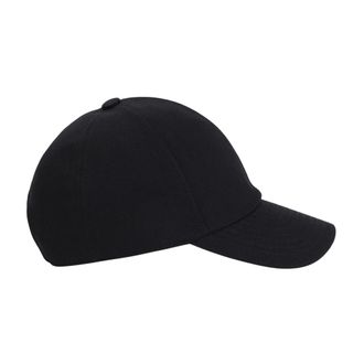 Courrèges Caps, female, Black, Size: S Signature Cotton Cap