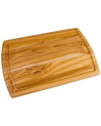 Lipper International Teak Herringbone Board With Juice Well