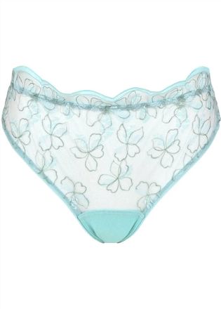 Huit Womens Lettre Damour Tanga Panty In Ciel