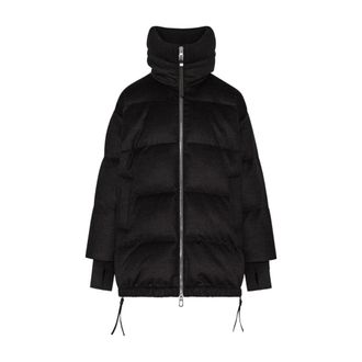 Duno Down Jackets, female, Brown, Size: L Blanca High-Neck Down Jacket