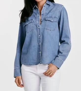 Dear John Denim Star Western Chambray Shirt In Osalina Wash