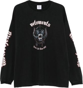VETEMENTS Graphic-print Long-sleeve T-shirt