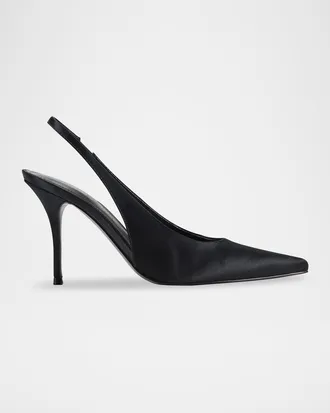 Marc Fisher Leynne Satin Slingback Pumps