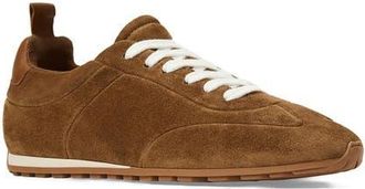 Aquatalia Oasis Weatherproof Sneaker in Cognac Suede at Nordstrom, Size 9.5