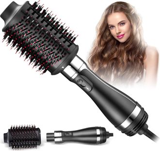 OEM Cepillo Secador, Secador De Pelo Voluminizador De Un Solo Paso, Cepillo De Aire Caliente Grande 4 En 1, Cepillo El&eacute;ctrico Para Peinar El Cabello, Cepi