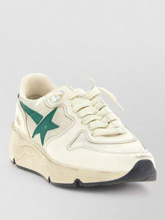 Golden Goose running sole sneakers round toe contrast heel