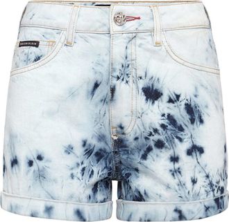 Philipp Plein Denim Shorts - Dames - Denim shorts - Blauw - W27 - Denim - Korte Broeken
