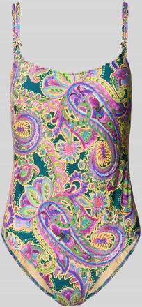 Marie Jo Marie Jo Slim Fit Badeanzug mit Allover-Paisley-Print Modell Lise in Pink, Gr&ouml;&szlig;e 75C