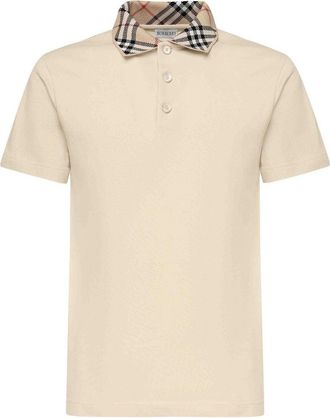 Burberry Polo Shirt With Logo Embroidery