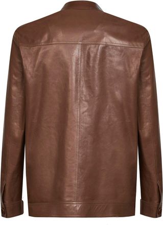 Salvatore Santoro Mens Leather Jacket Ovine Bomber