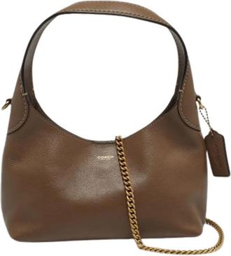 Coach Pre-owned Leren Schoudertas - Dames - Vintage Schoudertas - Bruin - ONE Size - Leer - Vintage
