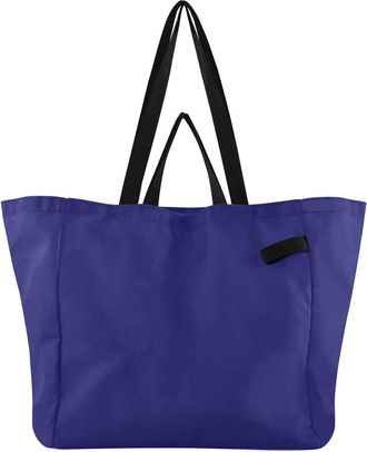 Generic Midnightblue print Reusable Canvas Tote Bag, Heavy Duty Grocery Shopping Bag with Hard Bottom Double Handles Large Capacity Work Groceries Travel