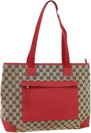 Gucci Pre-owned Tote Bags, female, Red, Size: ONE SIZE Pre-owned Vintage Tote Bag