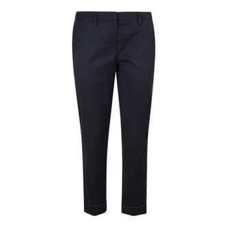 Fabiana Filippi Cropped Broek - Dames - Vrijetijds broeken - Zwart - S - Broeken