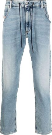 Diesel Krooley tapered JoggJeans - men - Calf Leather/Cotton/Polyester/Spandex/Elastane - 26 - Blue