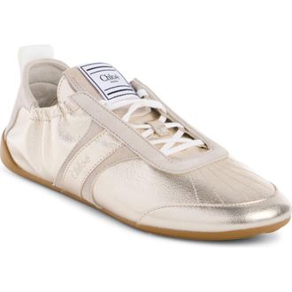 Chlo&eacute; Kick Sneaker in Palladium at Nordstrom, Size 10Us