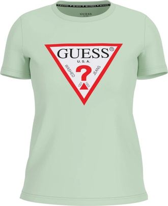 Guess Mujer, Camisetas, Verde, Talla: L