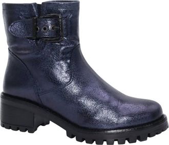 Eric Michael Womens Leah Bootie In Blue Metallic