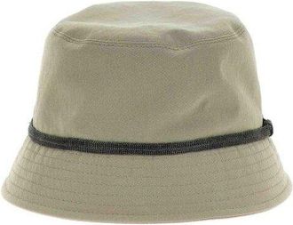 Brunello Cucinelli Jackfruit Nylon Bucket Hat, Size Medium