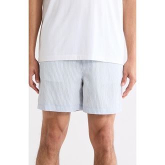 Frame Denim Stripe Shorts in Blue Stripe at Nordstrom Rack, Size Small