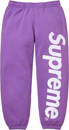 SUPREME Pantaloni sportivi con applicazione - Viola